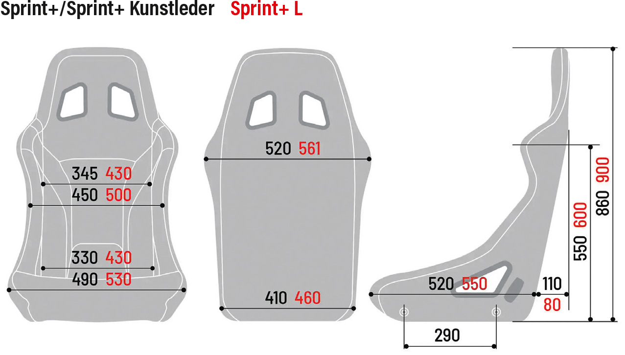 Sparco Rennsitz Sprint+