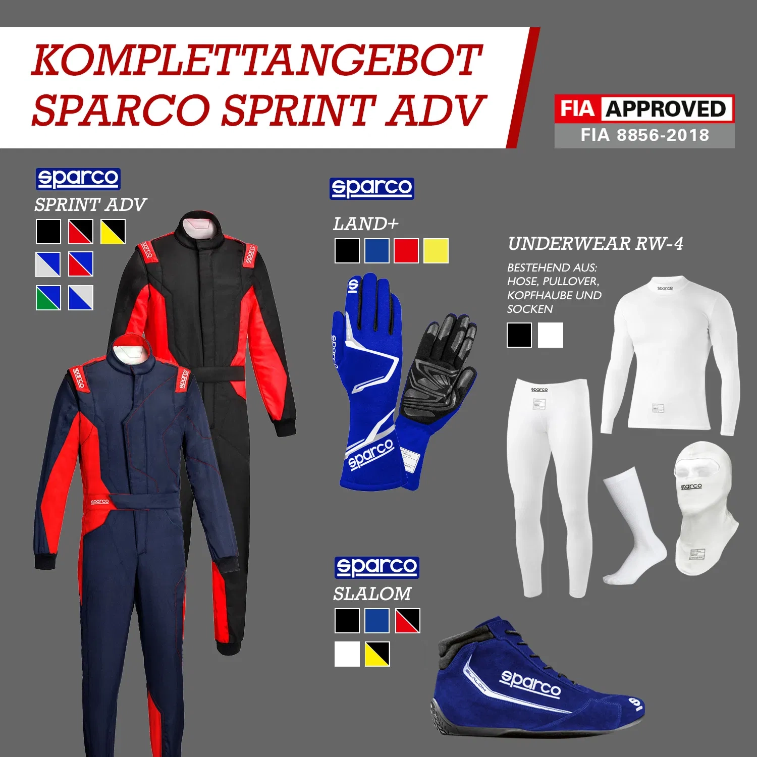 Komplettangebot SPARCO Sprint ADV