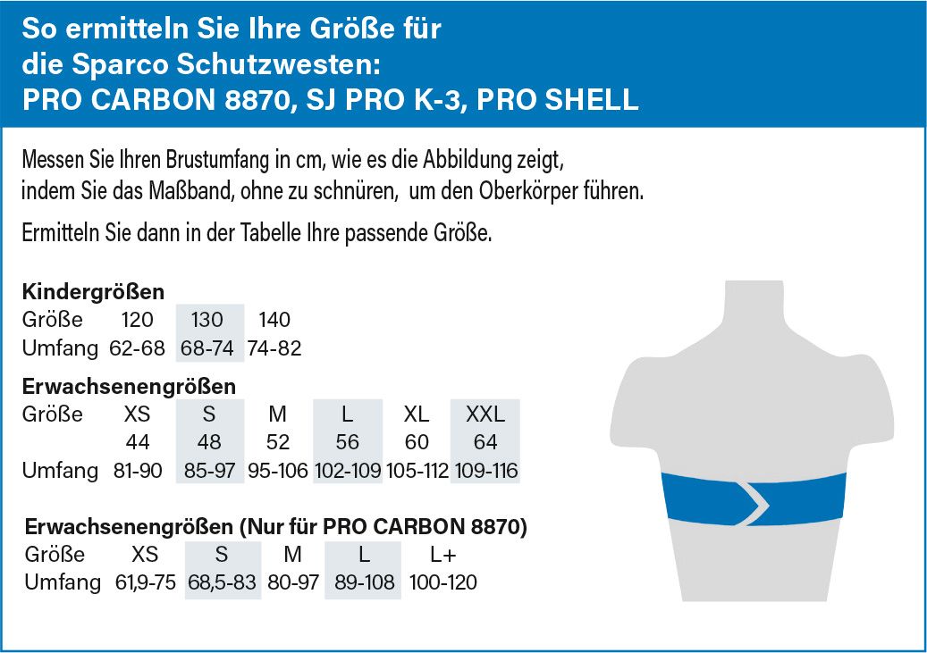 Sparco Schutzweste Pro Carbon 8870