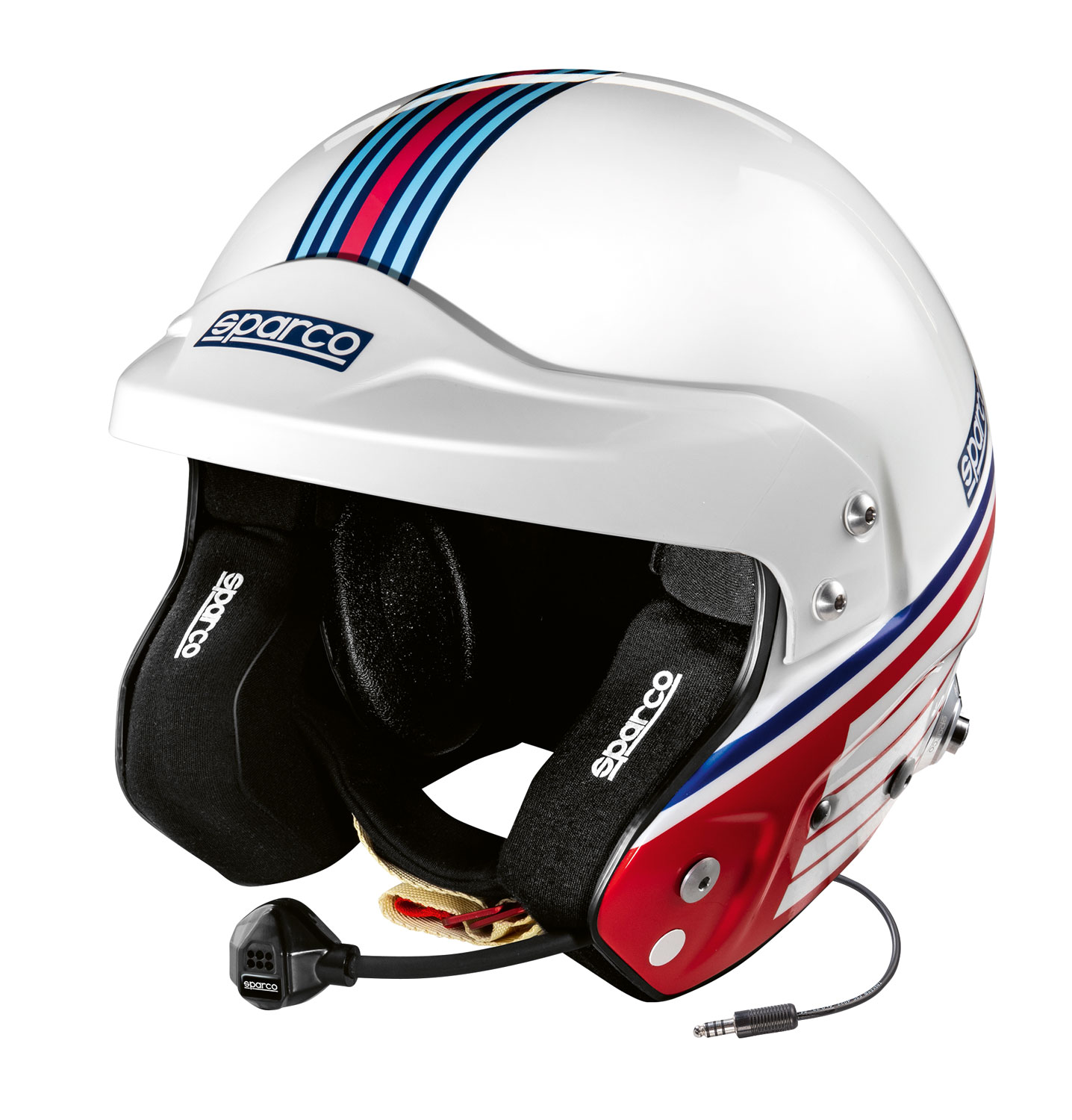 Sparco Helm Martini Racing (Streifen-Design)