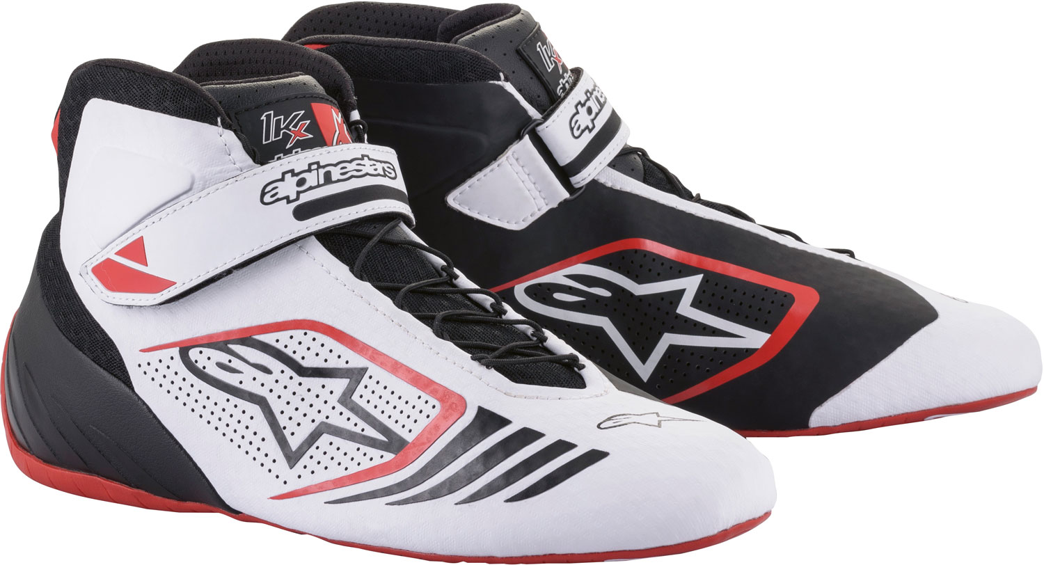 Alpinestars Kartschuh Tech 1KX, weiß/rot