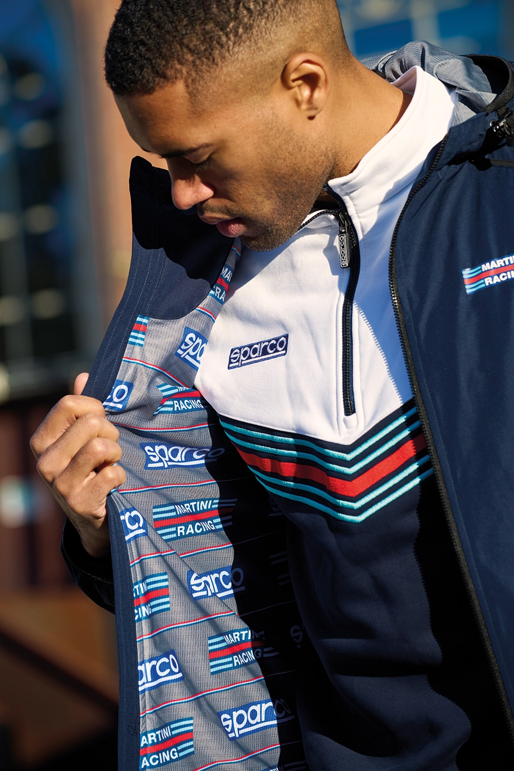 Sparco Sweatshirt Half Zip | Martini Racing