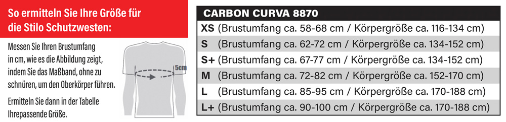 Stilo Schutzweste Carbon Curva 8870