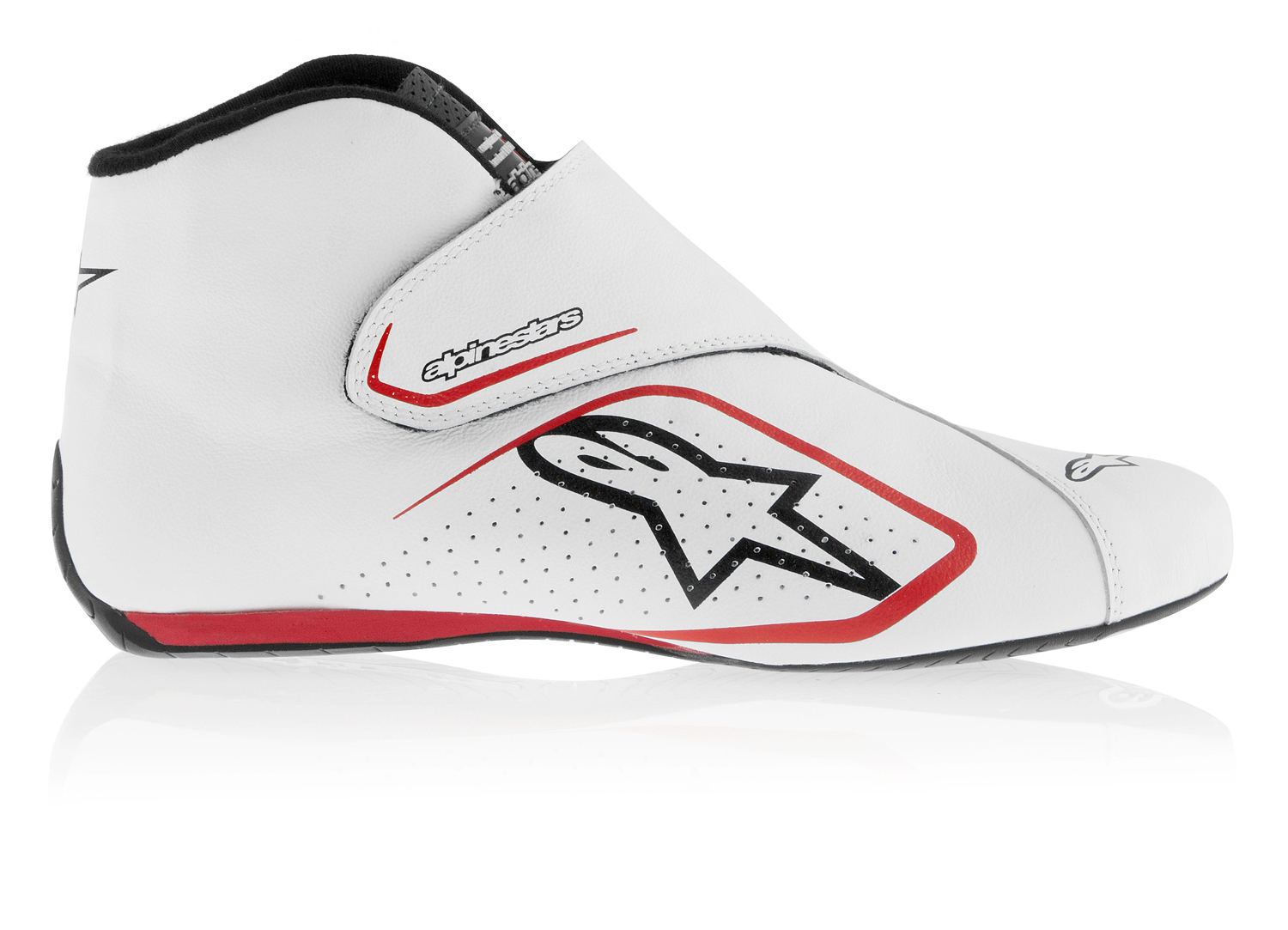 Alpinestars Fahrerschuh Supermono, weiß/rot