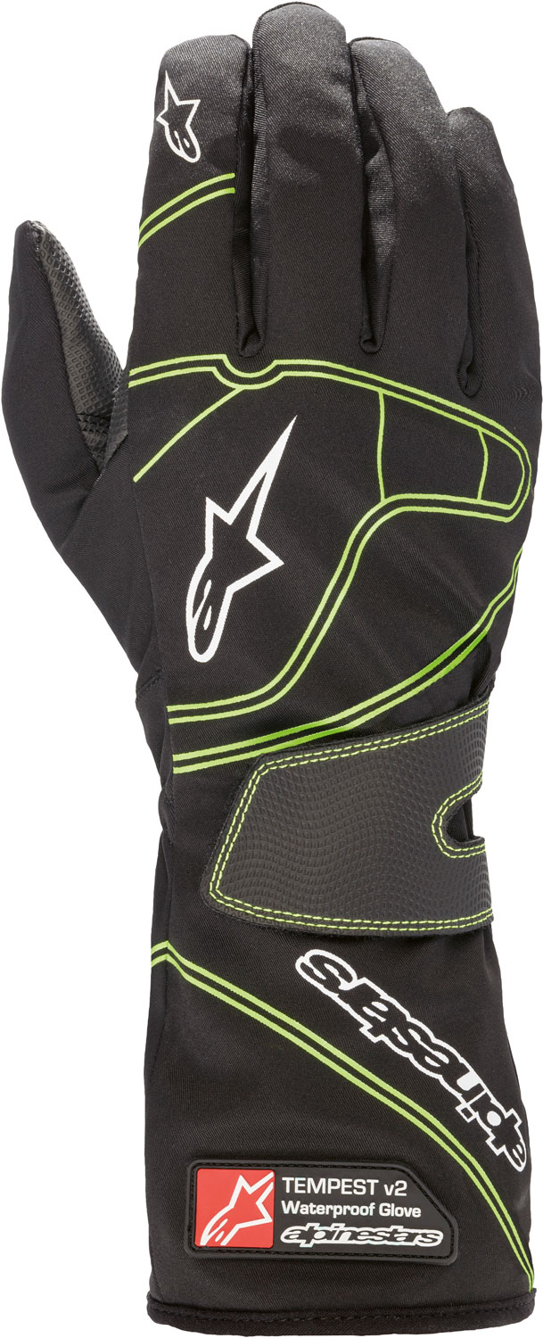 Alpinestars Karthandschuh Tempest v2 WP, schwarz/grün