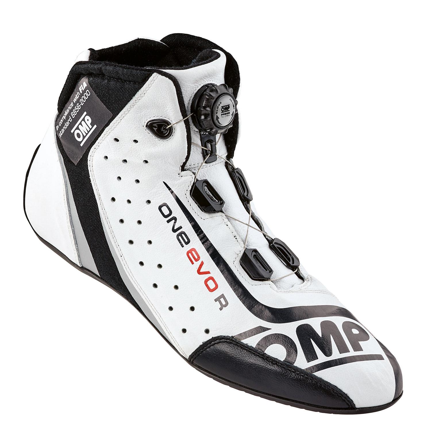 OMP Fahrerschuh One Evo R Formula, weiß/schwarz