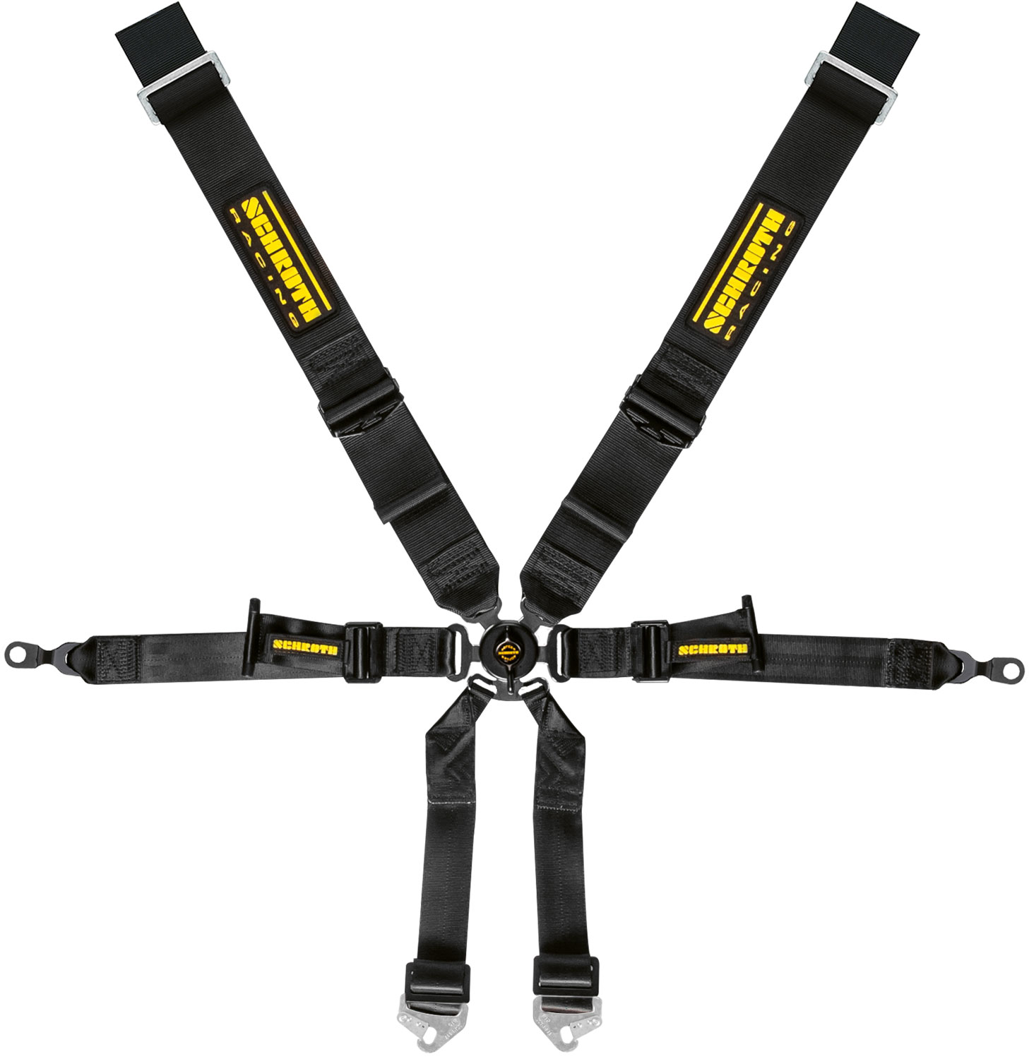 Schroth Renngurt für Profi Porsche 996/997, 3x2, schwarz