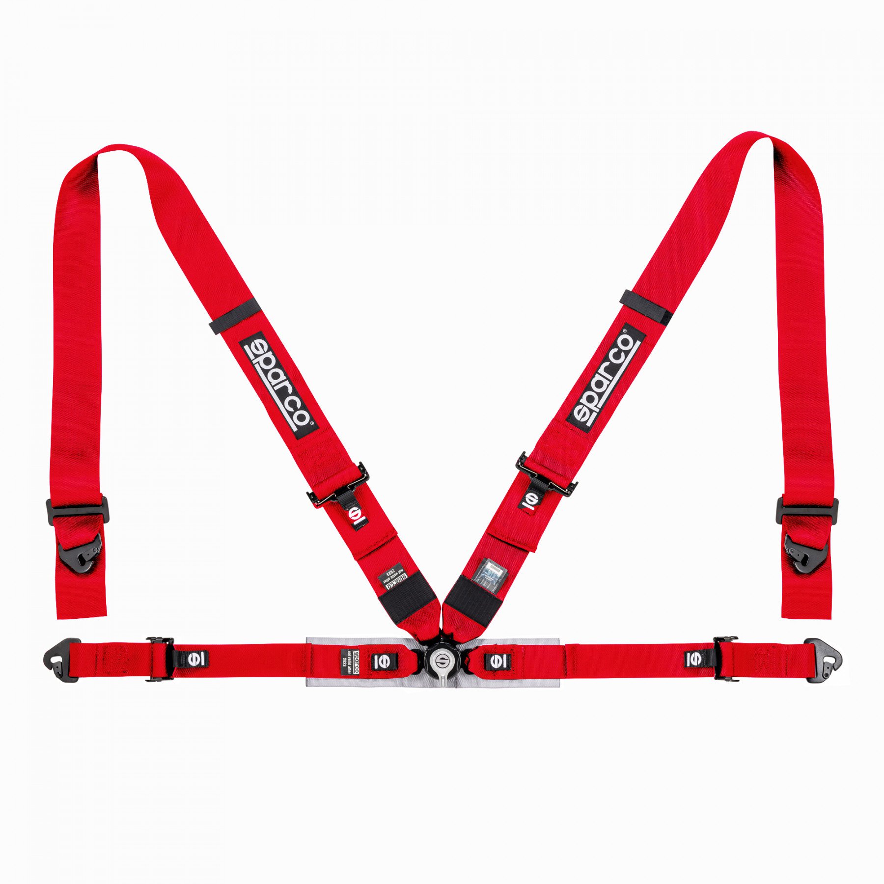 Sparco Renngurt 3” Schulter- und 2” Beckengurt, rot