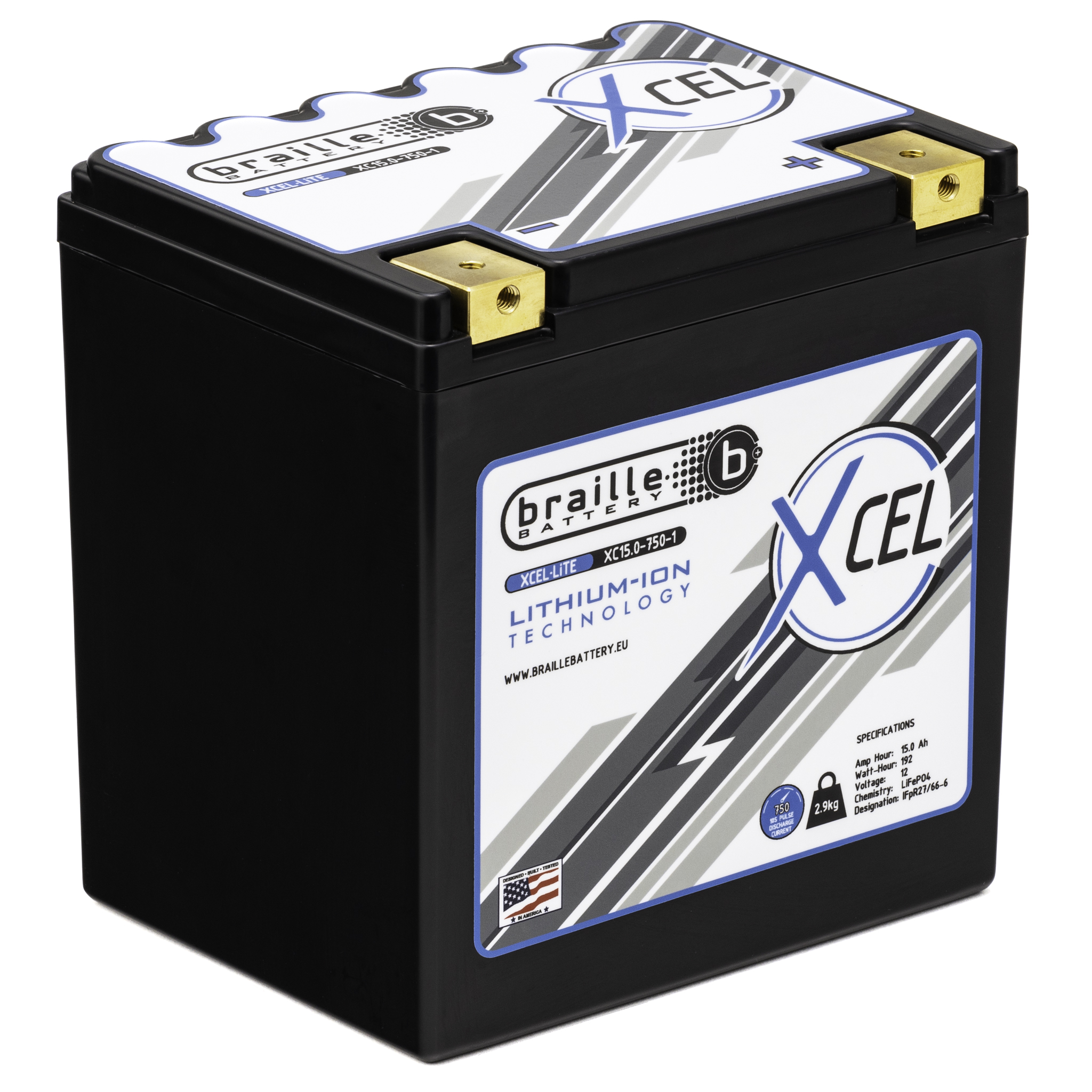 Braille Lithium-Batterie (Rechts +)