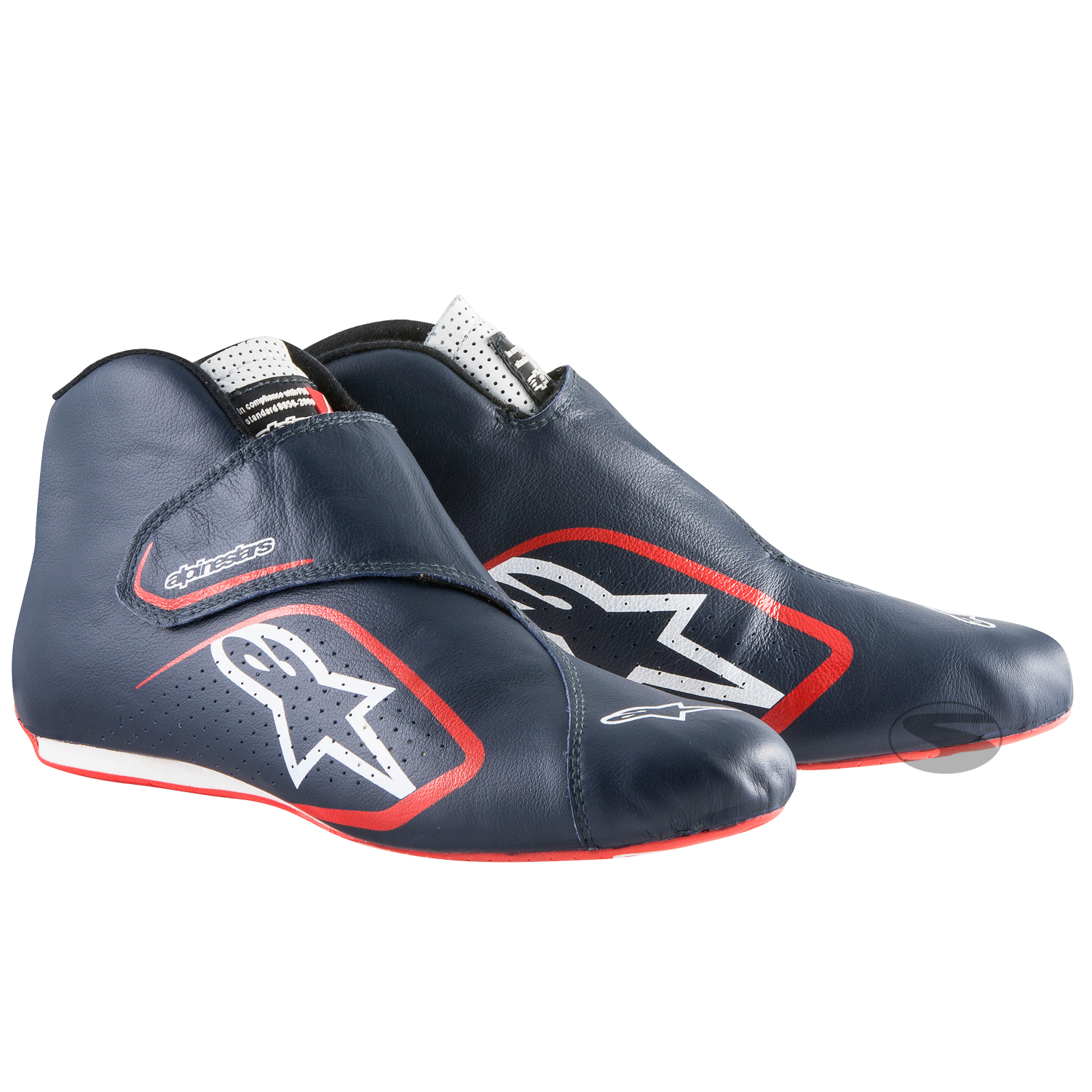 Alpinestars Fahrerschuh Supermono, dunkelblau/weiß
