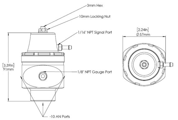 Turbosmart Benzindruckregler (FPR-10)