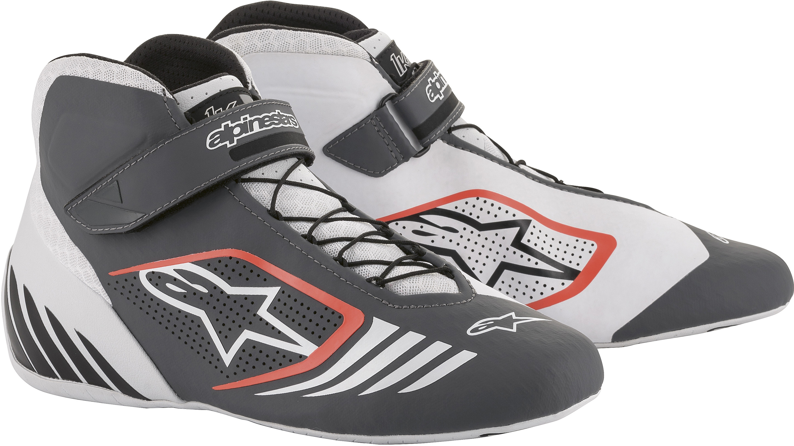 Alpinestars Kartschuh Tech 1KX, grau/rot