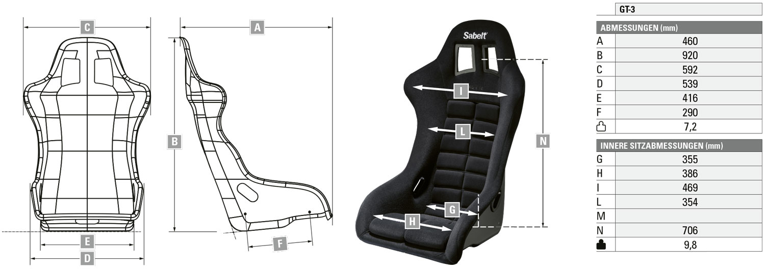Sabelt GT-3, schwarz (2129INT2024)