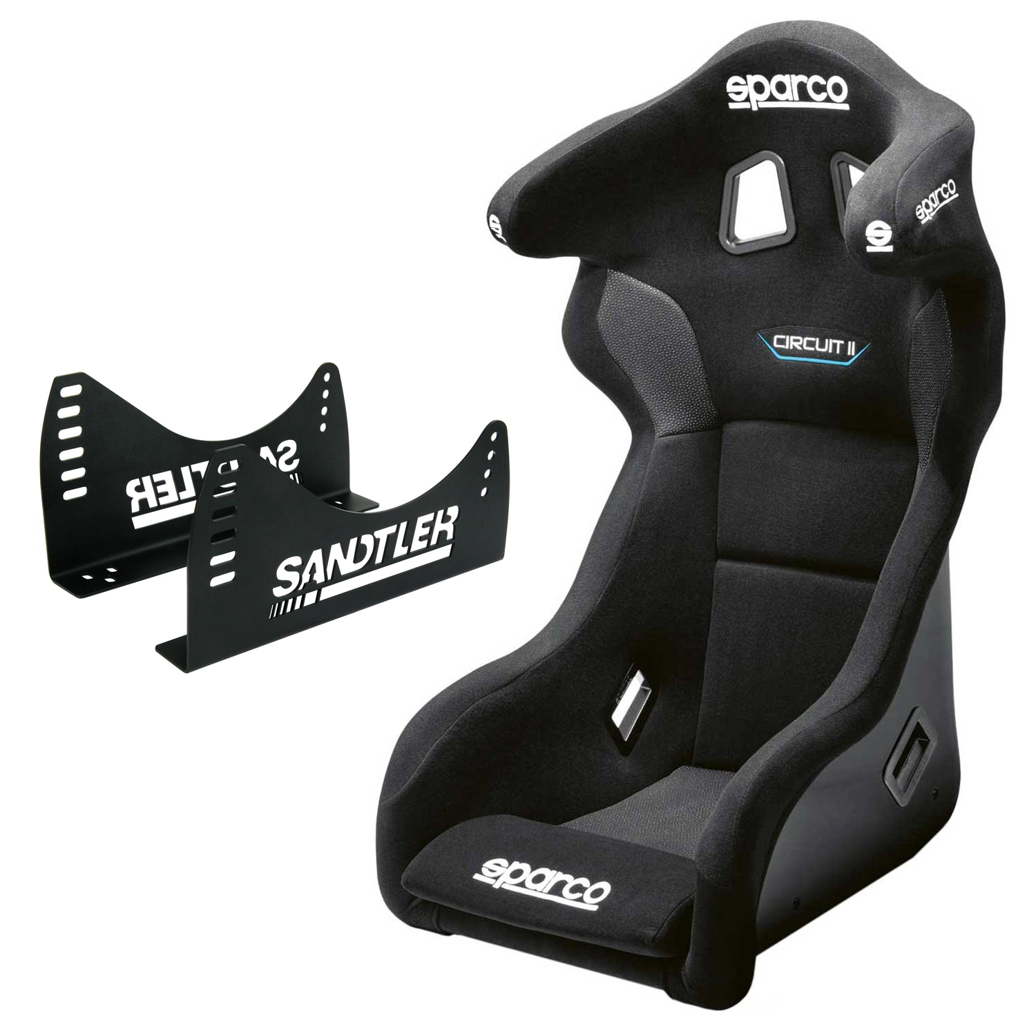 Sparco Rennsitz Circuit II QRT + Stahlkonsole (3030)