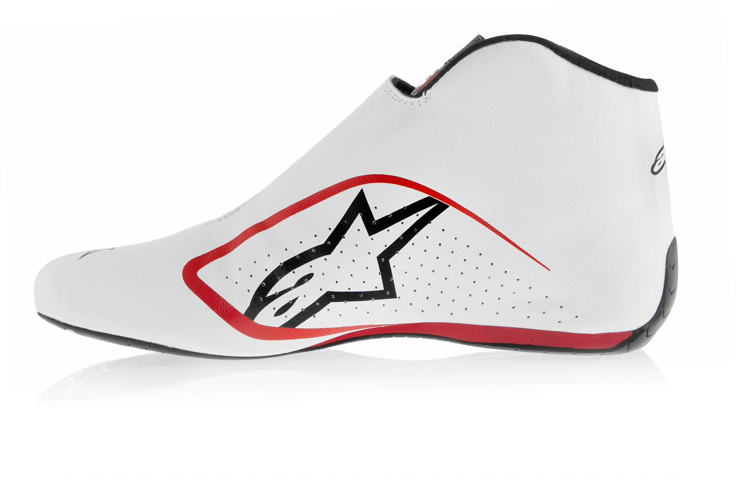 Alpinestars Fahrerschuh Supermono, weiß/rot