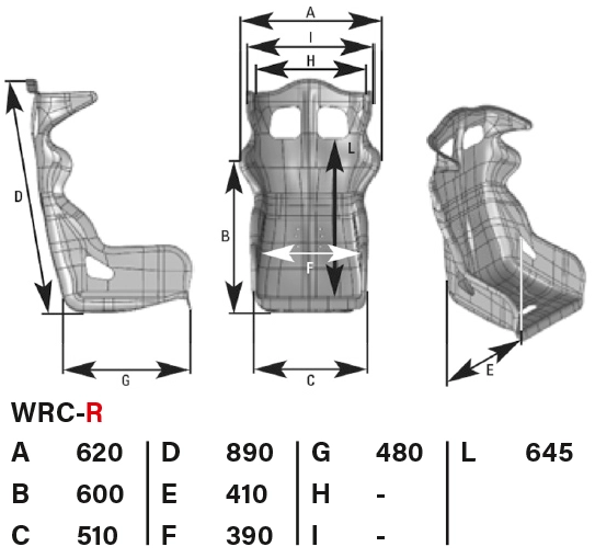 OMP Rennsitz WRC-R + Stahlkonsole (3030)