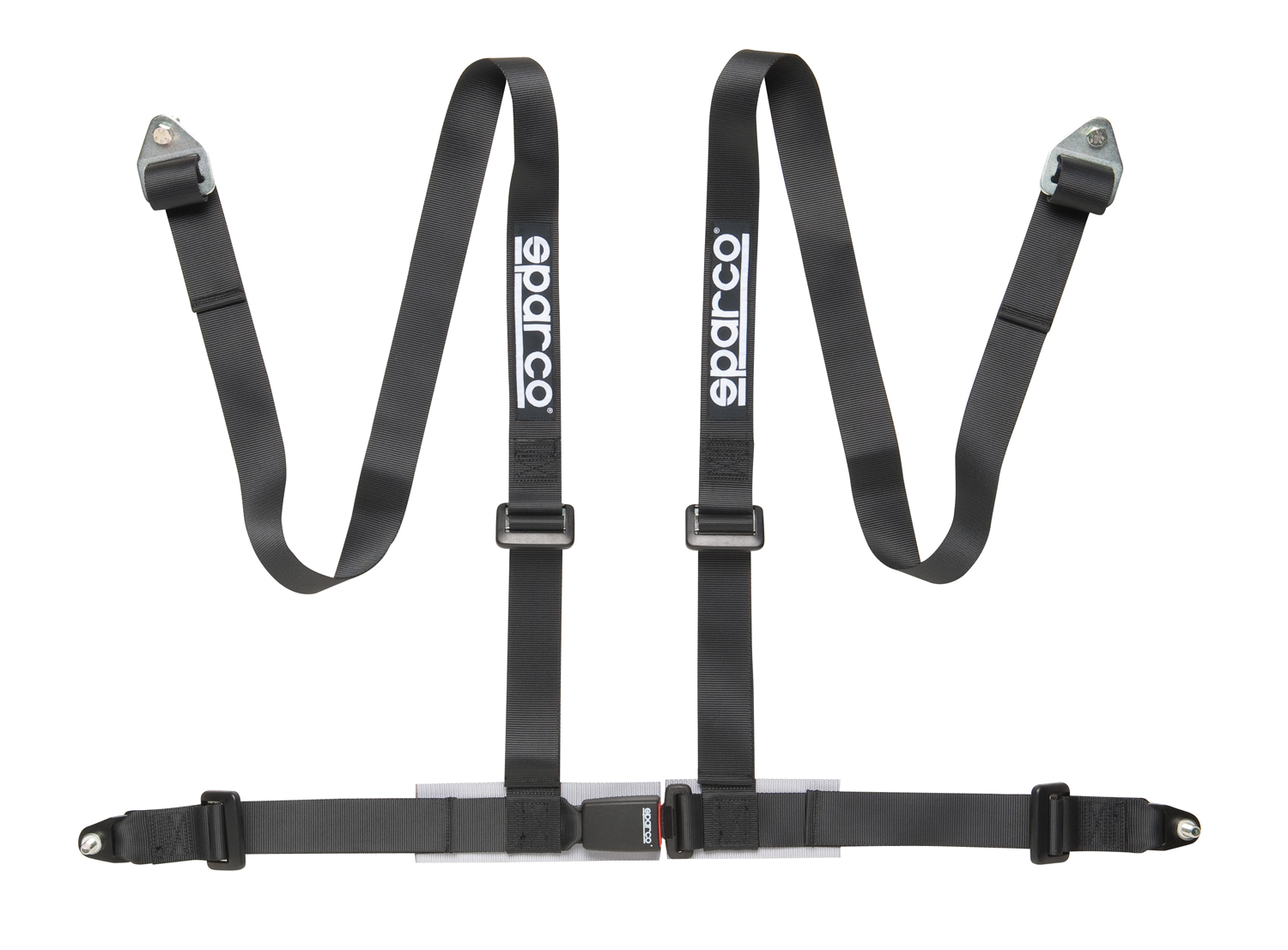 Sparco 4 Punkt Sportgurt mit ECE Zulassung, schwarz