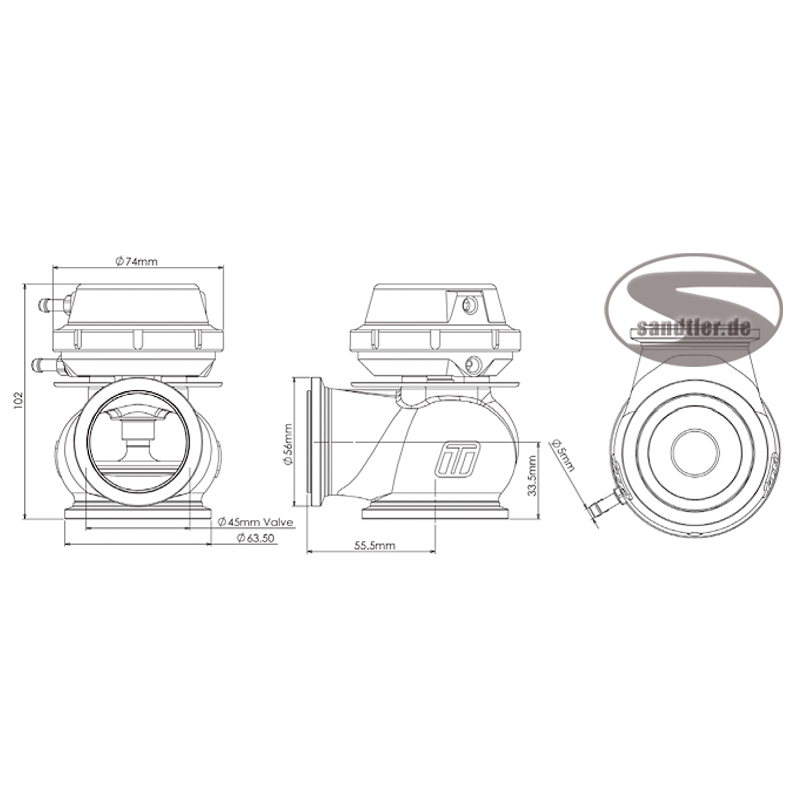 Turbosmart Hyper Gate 45