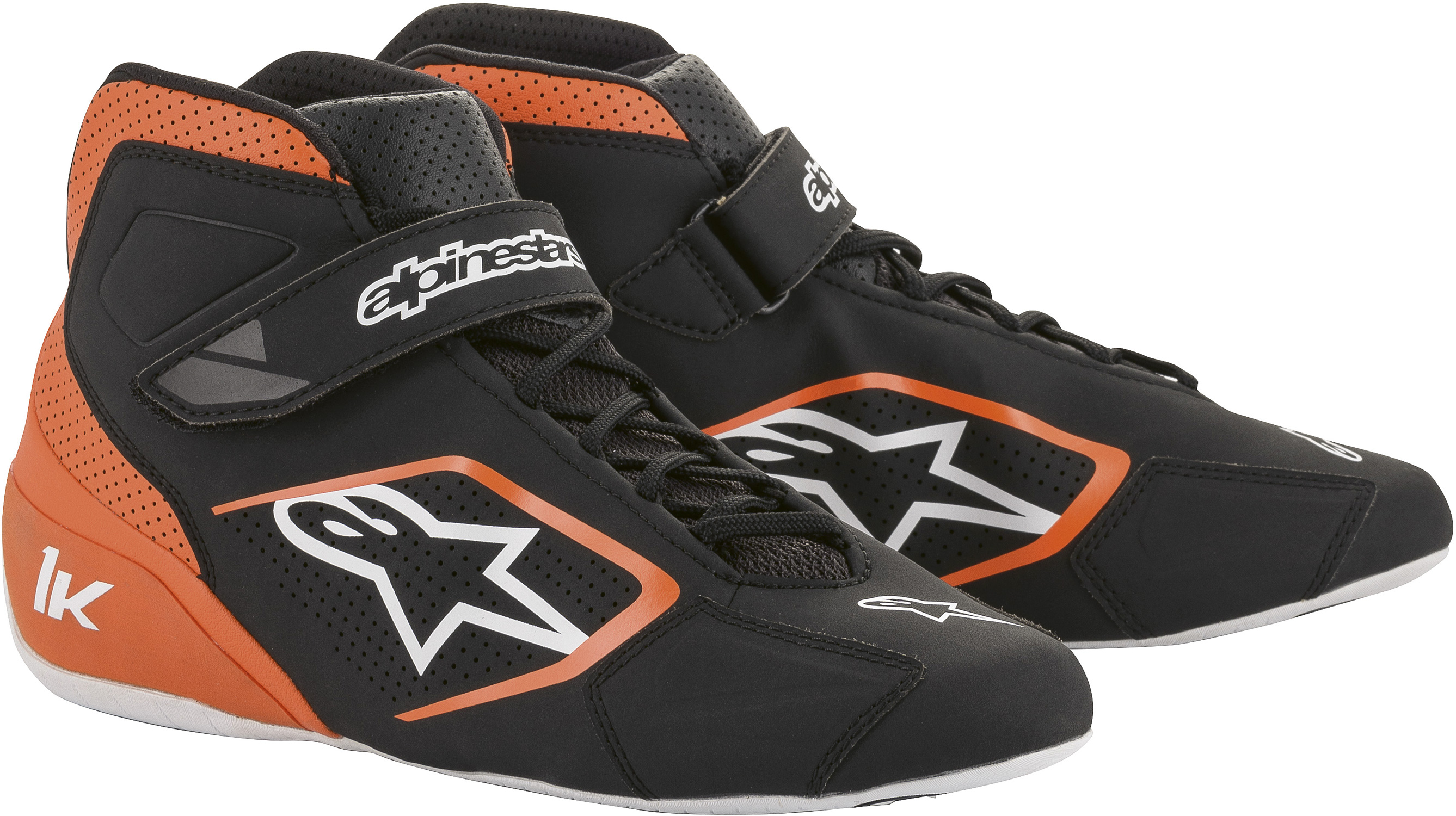 Alpinestars Kartschuh Tech 1K, schwarz/orange