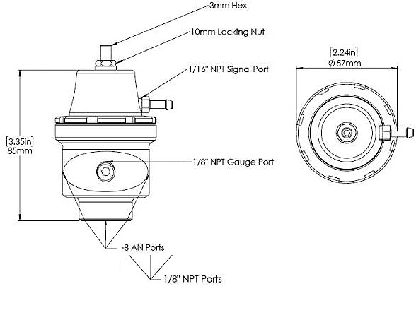Turbosmart Benzindruckregler (FPR-8)