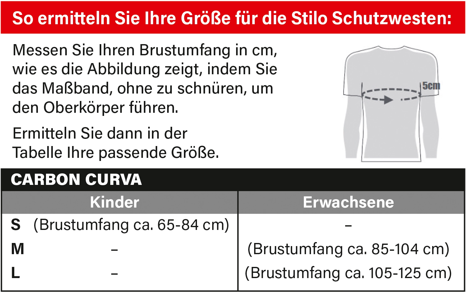 Stilo Schutzweste Carbon Curva