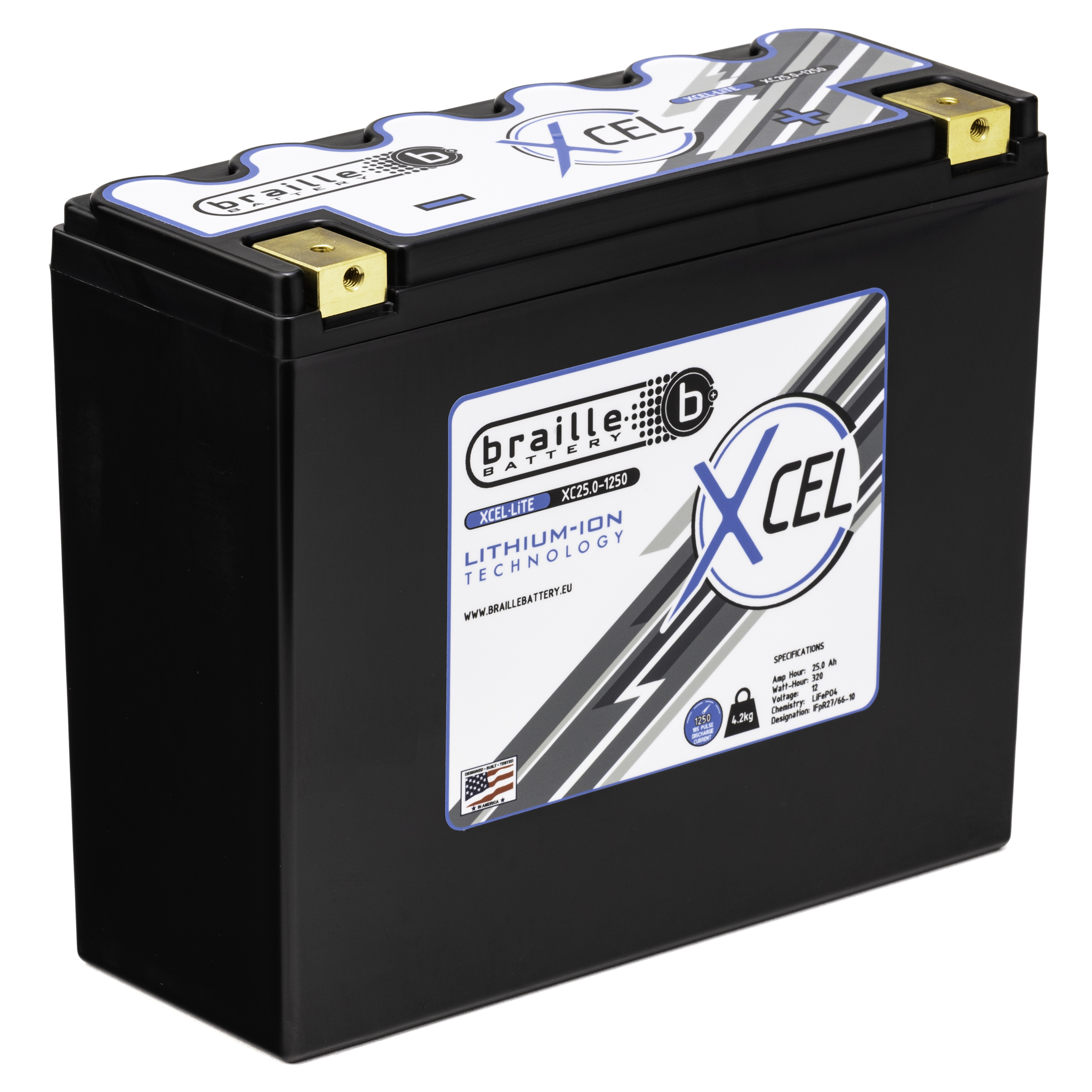 Braille Lithium-Batterie (Rechts +)