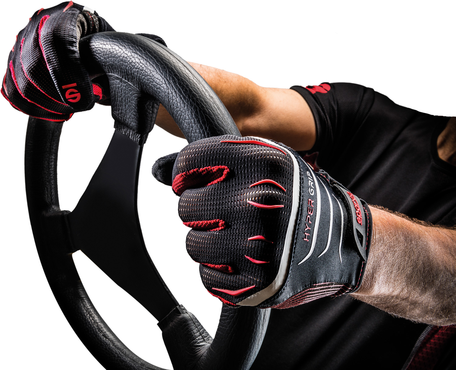 Sparco Gaming Handschuh Hypergrip, schwarz/rot