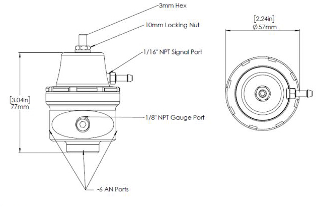 Turbosmart Benzindruckregler (FPR-6)