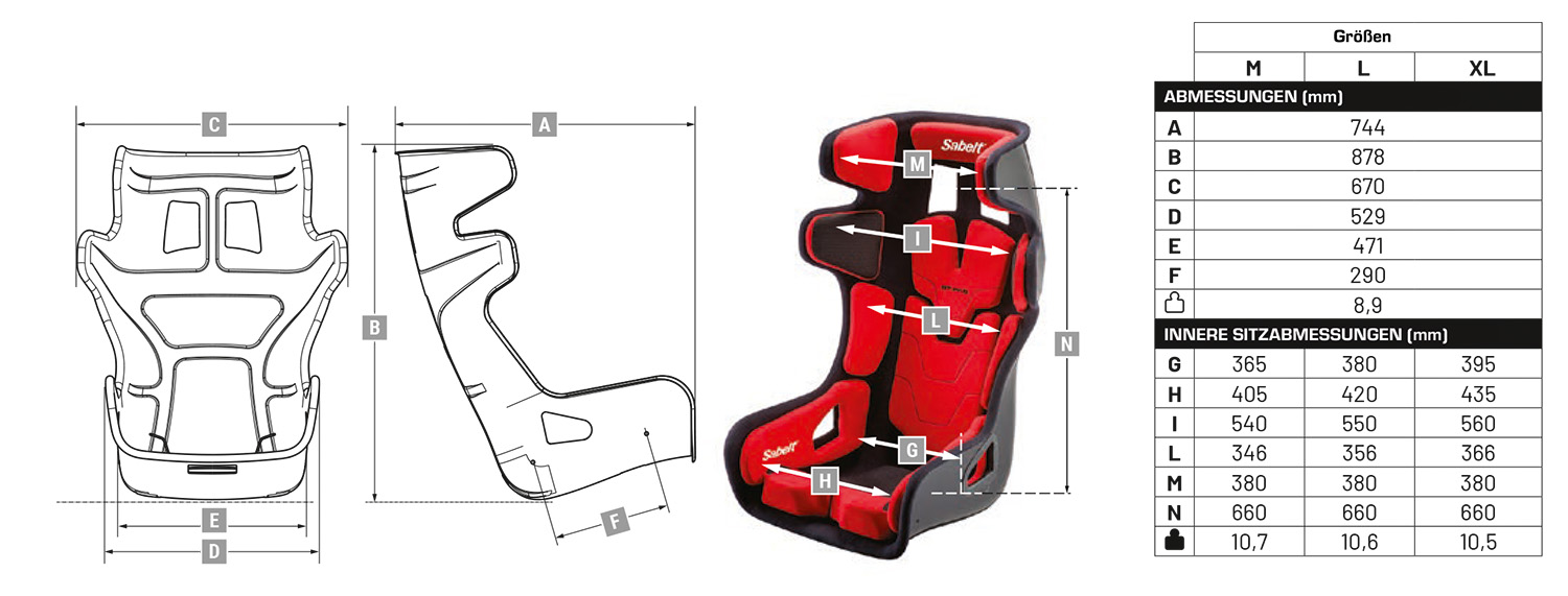 Sabelt Rennsitz GT-PAD