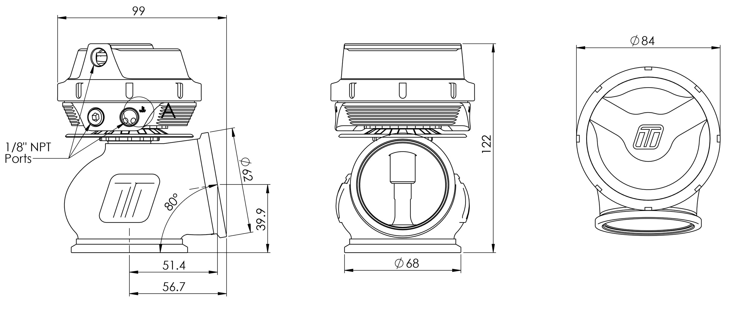Turbosmart Pro Gate 50 Gen-V