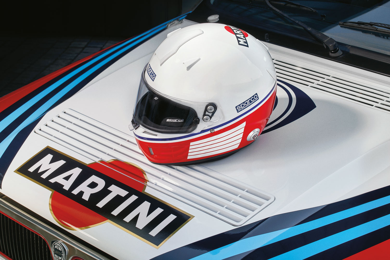 Sparco Helm Martini Racing (Logo-Design)