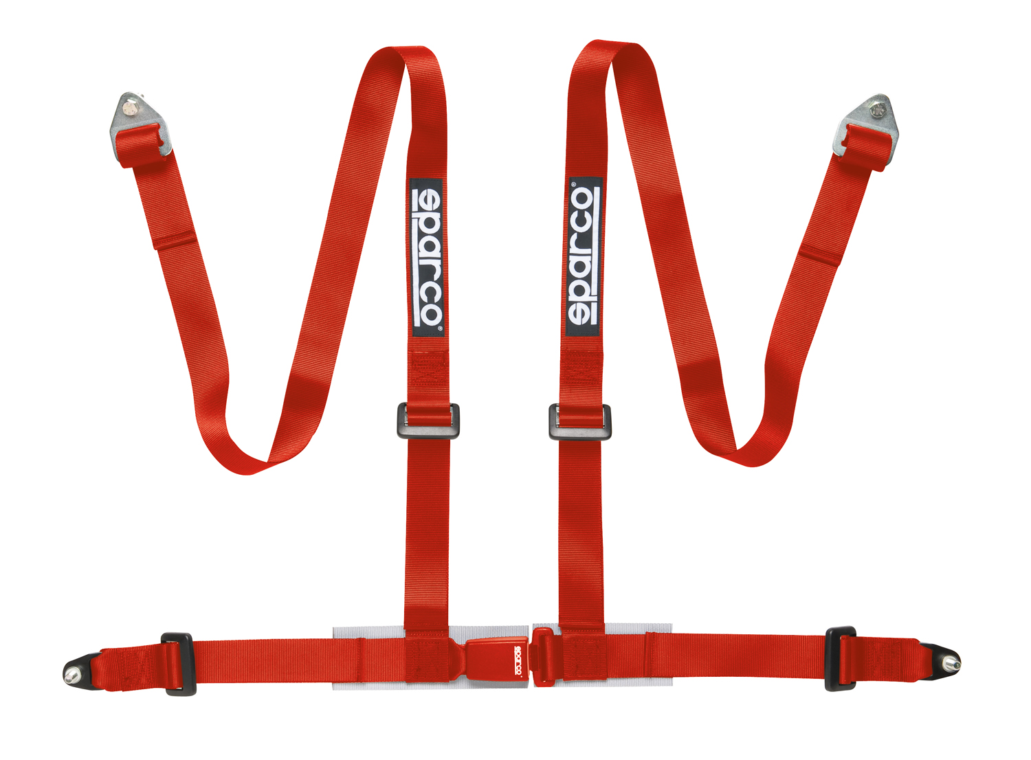 Sparco 4 Punkt Sportgurt mit ECE Zulassung, rot