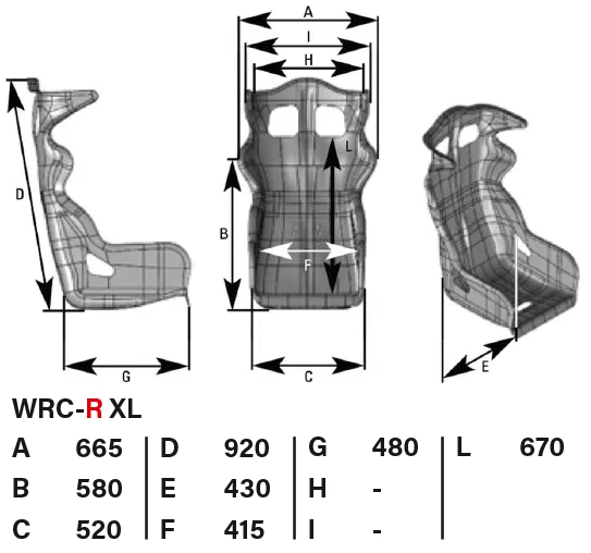 OMP Rennsitz WRC-R XL + Stahlkonsole (3030)
