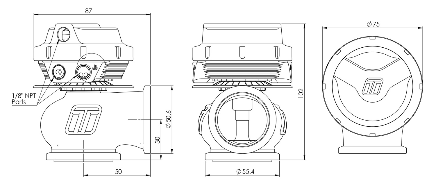 Turbosmart Comp Gate 40