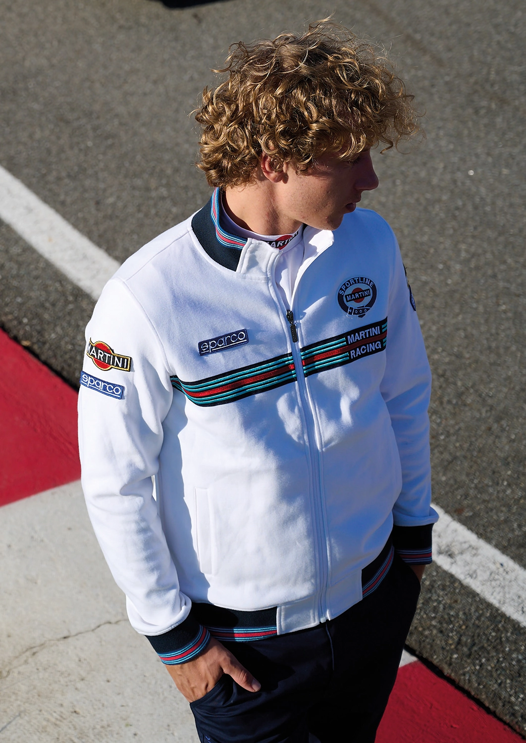 Sparco Sweatjacke Full Zip | Martini Racing
